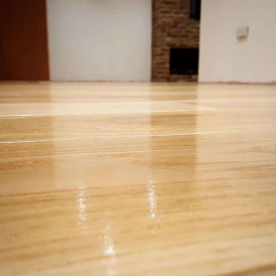 Floor sanded & varnished, finished and ready for our client