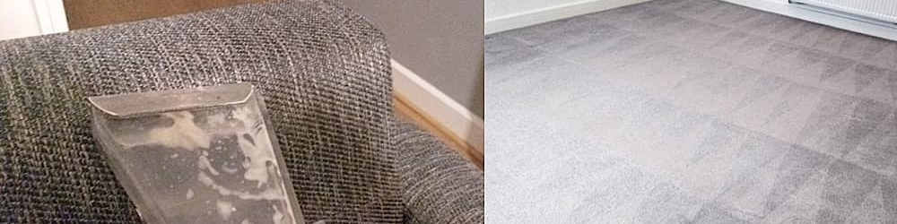 Carpets and Furniture being cleaned